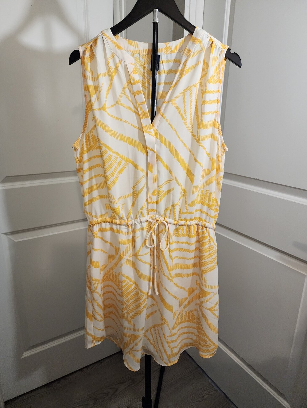 GAP Abstract Print Sleeveless Dress Size L Tall